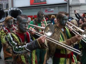 Besides Basel, Lucerne is the other well known Fasnacht (Swiss Carnival). This was also represented in the parade.